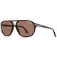 Tom Ford Jacob TF 447 49J Matte Brown/Brown Aviator Sunglasses - Brown - 60mm-15mm-140mm