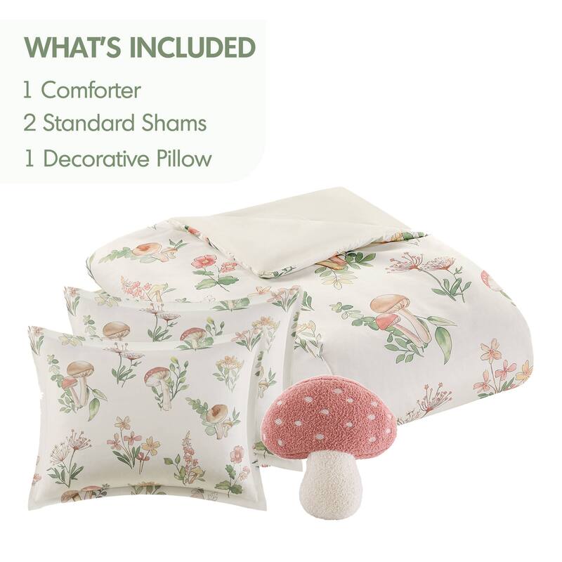 Intelligent Design Brynn Mushroom Garden Comforter Set