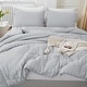 preview thumbnail 8 of 33, 3 Pieces Lightweight Summer Seersucker Bedding Comforters Sets