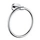 preview thumbnail 1 of 10, 6.5" Round Wall-Mounted Towel Ring Polished Chrome