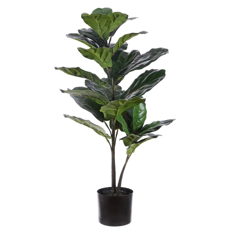 SAFAVIEH Sharleen Faux Ficus Lyrata Potted Tree - 16.1" W x 15.8" L x 35.8" H - 16Wx16Dx36H