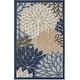 preview thumbnail 81 of 112, Nourison Aloha Floral Modern, Indoor/Outdoor Area Rug 2'8" x 4' - Blue/Multicolor