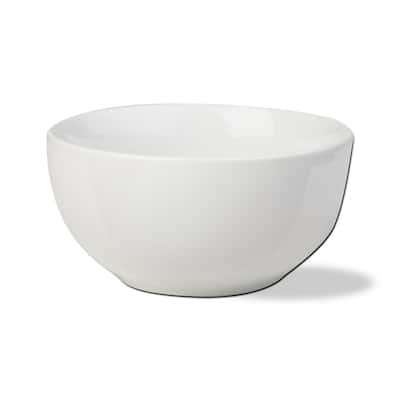 Whiteware Porcelain Dinnerware Cereal Pasta Bowl, 20 oz. Dishwasher Safe
