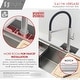 preview thumbnail 22 of 25, STYLISH 30 inch Stainless Steel 16G Workstation Undermount Kitchen Sink - Brushed Stainless Steel - 30" x 19" x 10"