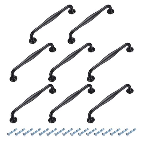 slide 2 of 11, Cabinet Handles, Solid Cabinet Pulls Pull Handle with Screws for Kitchen Cupboard Drawer Dresser Wardrobes