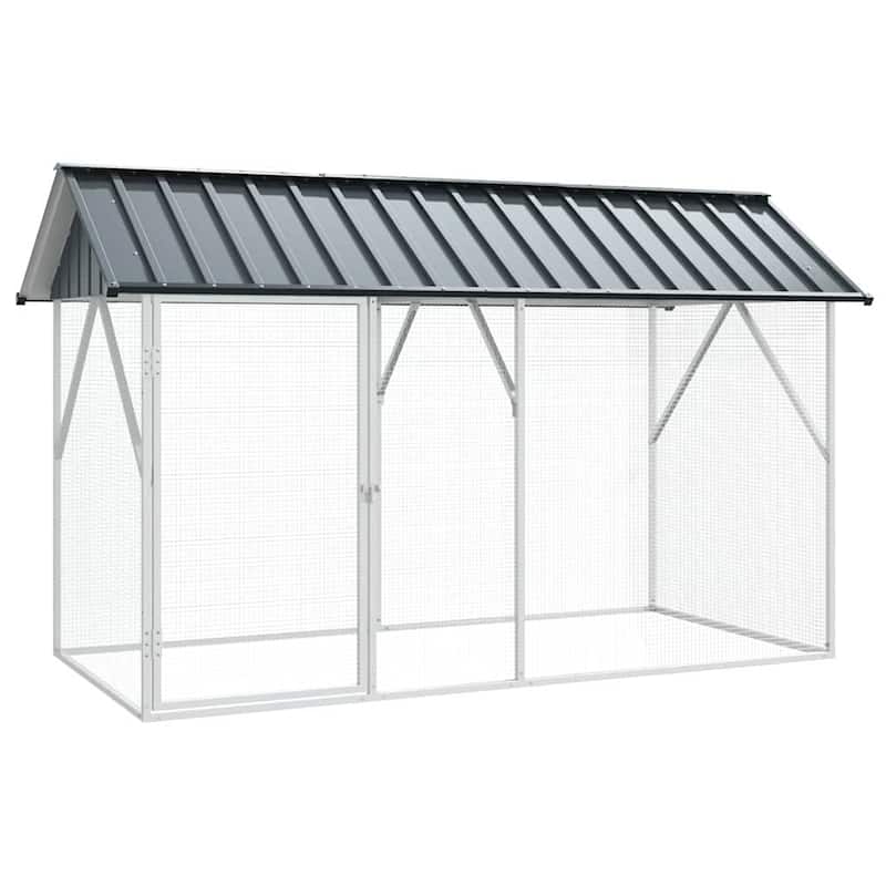 vidaXL Bird Cage Anthracite Galvanized steel
