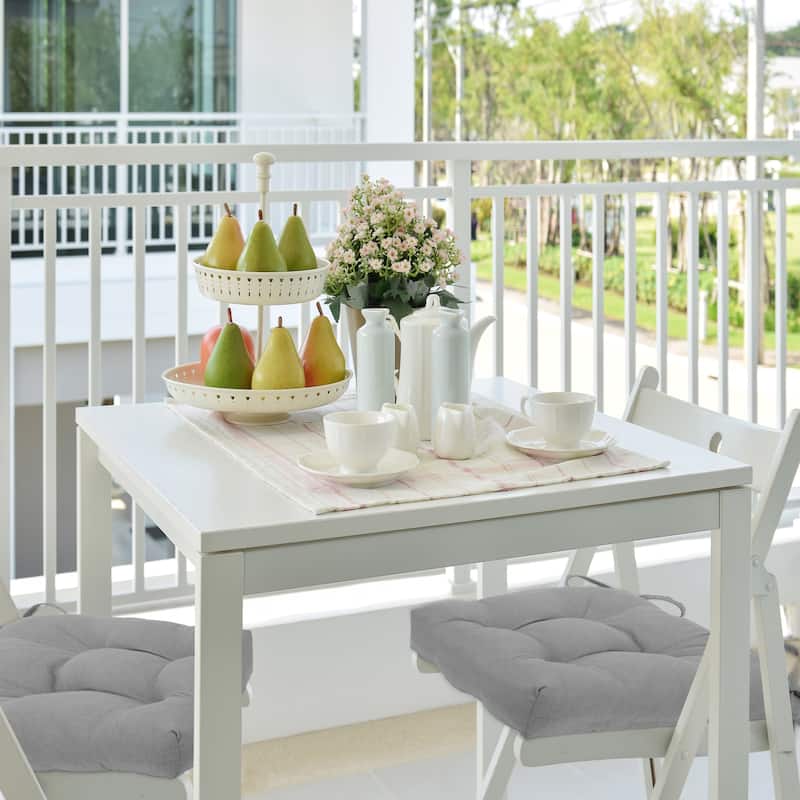 Chase Tufted Chair Seat Cushions - Set of Two