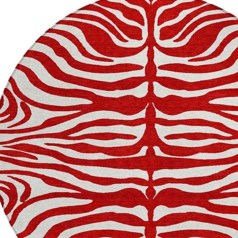 HomeRoots Animal Print Transitional Rectangle Outdoor Rug