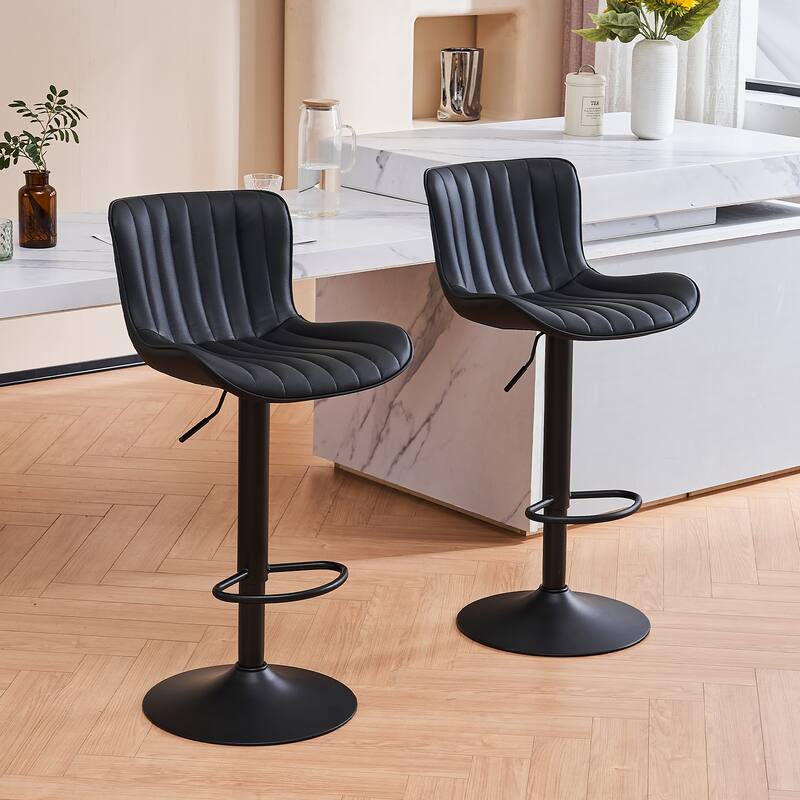 Counter Height Modern Swivel Barstools Set of 2