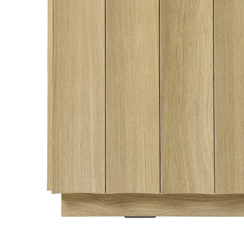 SAFAVIEH Home Bloom Scalloped 2-Door Sideboard / Media Stand - 64"W x 16"D x 32"H