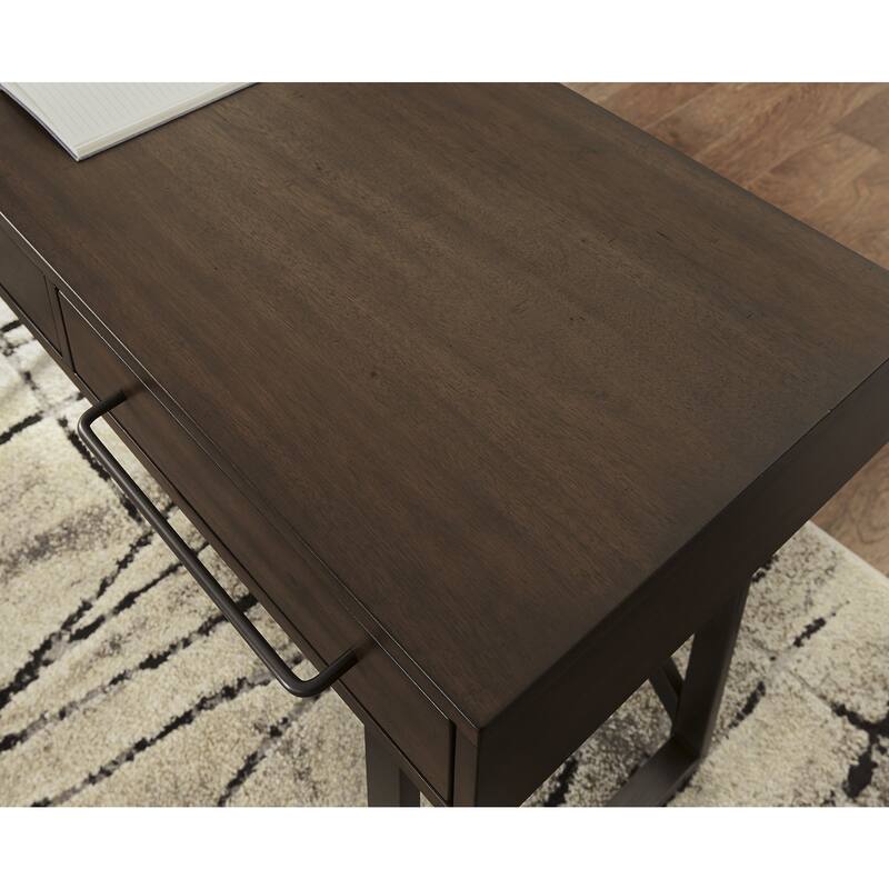 Signature Design by Ashley Starmore Brown/Black Home Office Desk and Storage