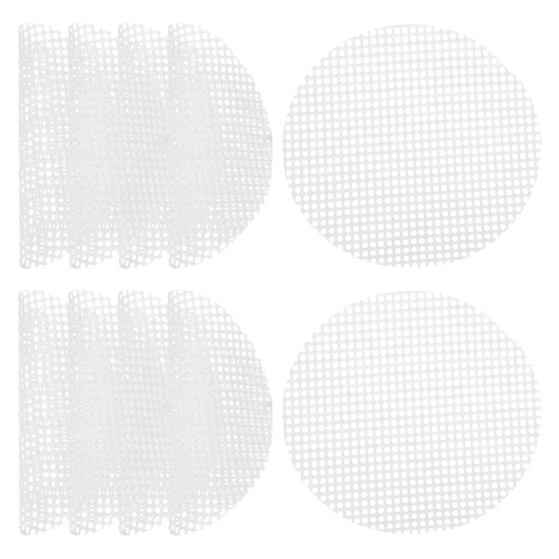 40 Pcs 2.6 Inch Reusable Round Non-Stick Steamer Liners Mesh Mat Pad, White - 2.6 inch