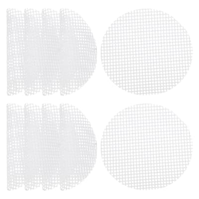 40 Pcs 2.6 Inch Reusable Round Non-Stick Steamer Liners Mesh Mat Pad, White - 2.6 inch