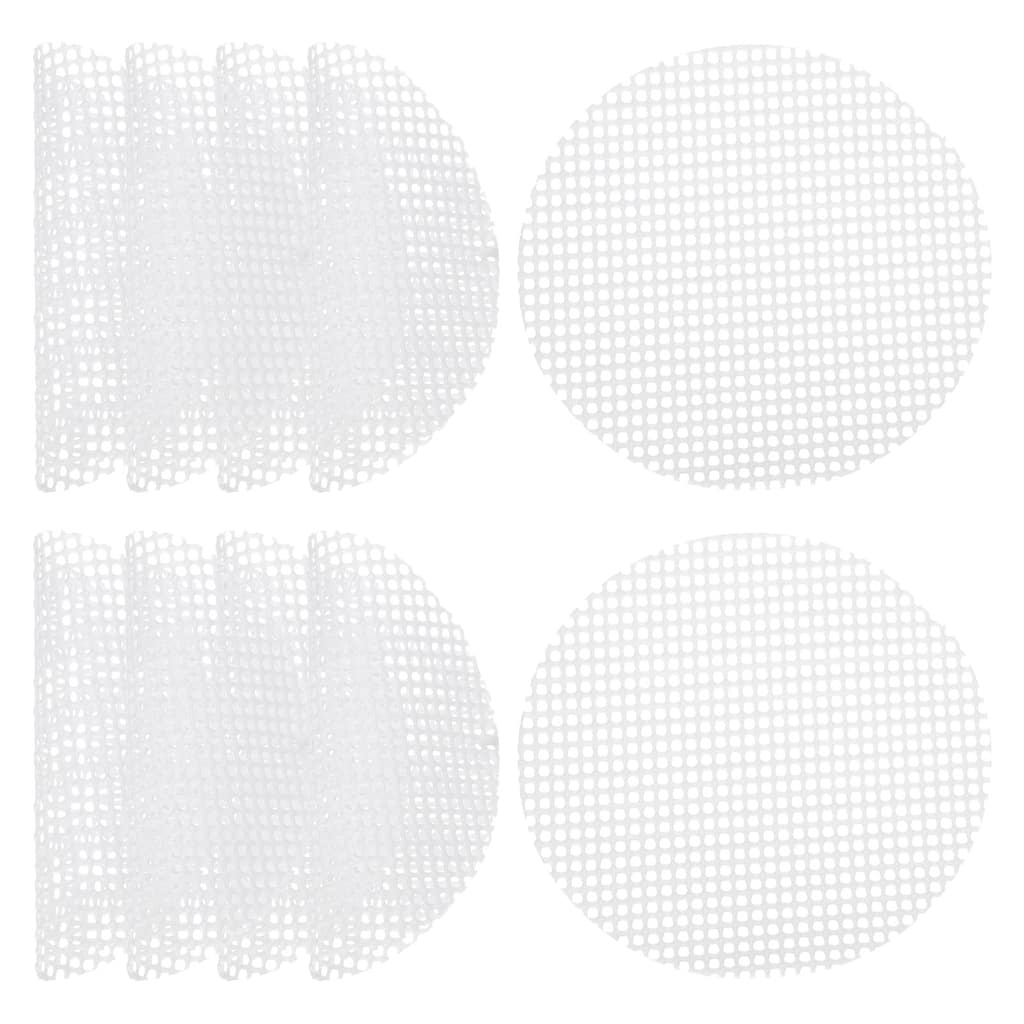 40 Pcs 2.6 Inch Reusable Round Non-Stick Steamer Liners Mesh Mat Pad, White - 2.6 inch