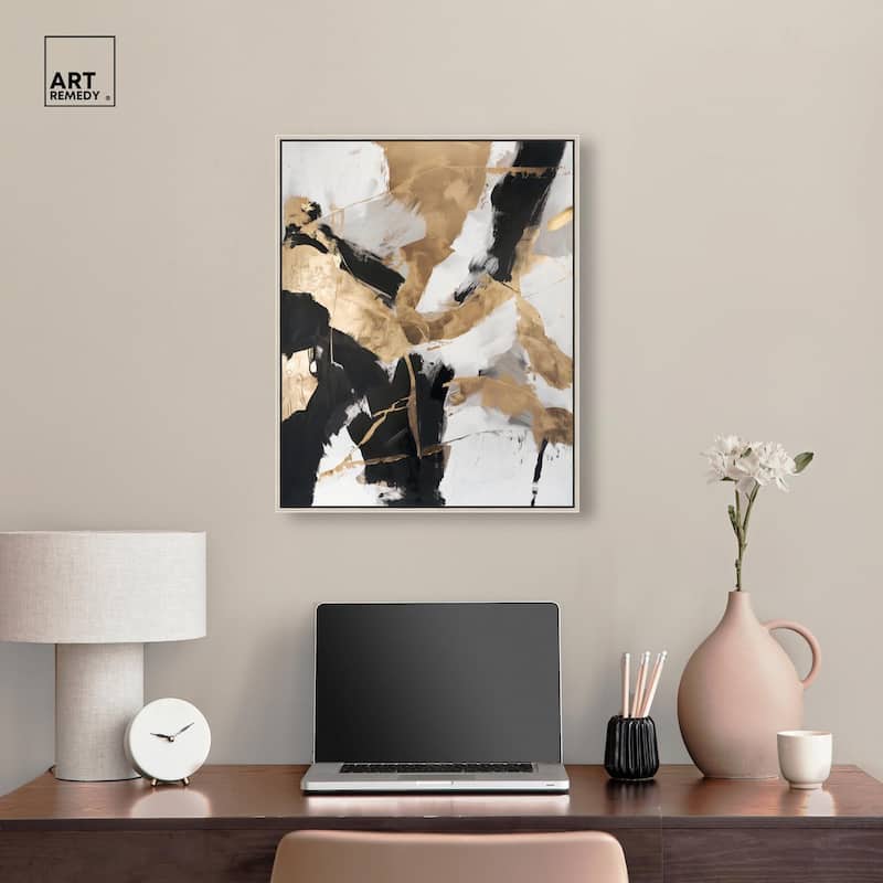 Cracked Gilt II Canvas by Art Remedy