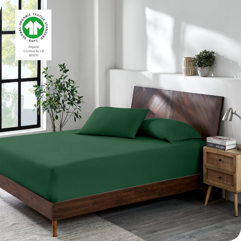 Bare Home Organic Cotton Jersey Fitted Sheet