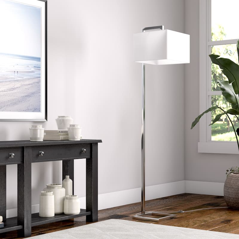 Grayson 68" Tall Floor Lamp with Fabric Shade