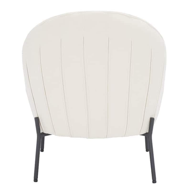 SAFAVIEH Geena Petite Velvet Slipper Chair - 21 In. W x 26 In. D x 26 In. H - 21Wx26Dx26H