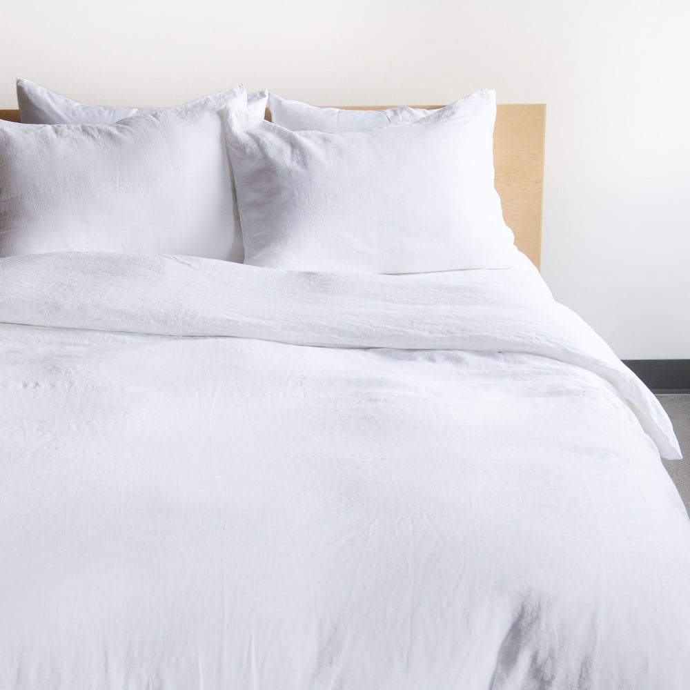 100% French Linen Duvet Cover & Sham Set by BOKSER HOME