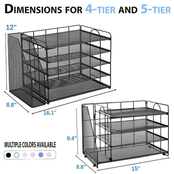 dimension image slide 3 of 4, Desk Organizers and Accessories