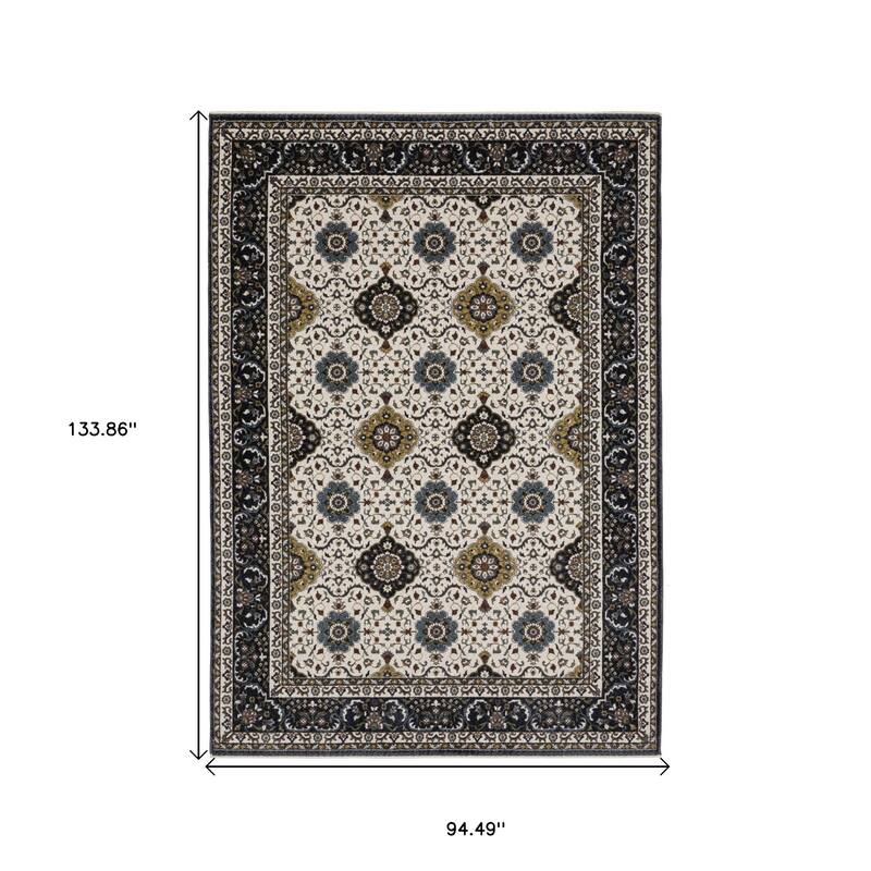 HomeRootsMedallion Traditional Rectangle Area Rug