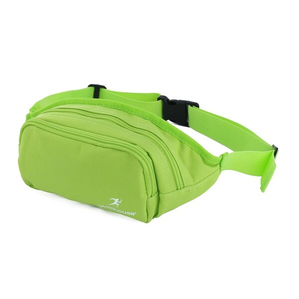 Wellhouse Authorized Running Keys Holder Adjustable Belt Sports Waist Bag Green