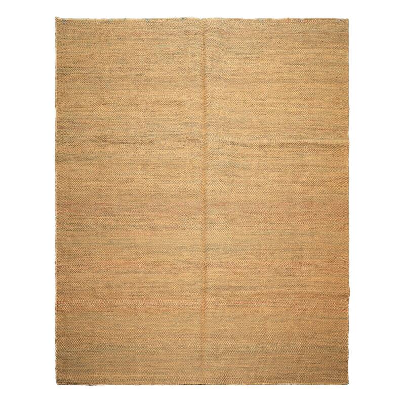 8x10 Tibetano Hand Woven Seagrass Gold Modern & Contemporary Flatweave Rug - 8' x 10' - 8' x 10'