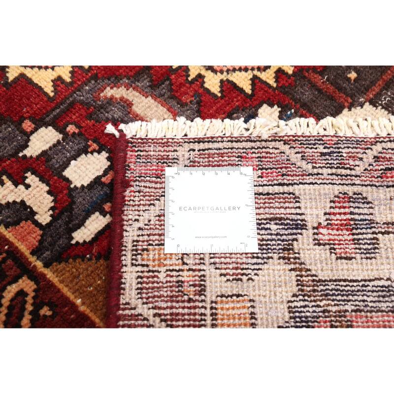 ECARPETGALLERY Hand-knotted Kayseri Vintage Red Wool Rug - 6'7 x 9'10