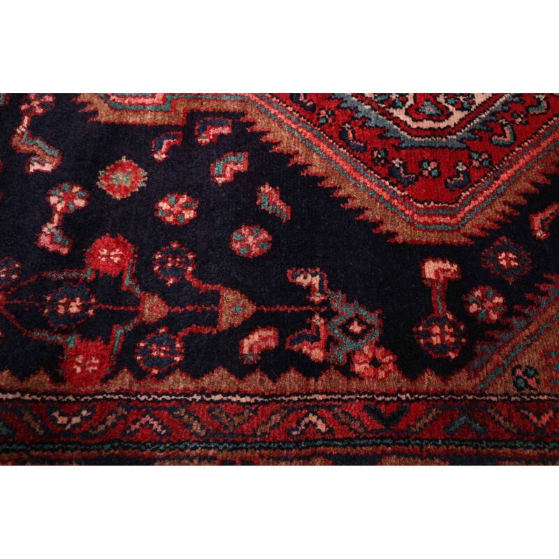 ECARPETGALLERY Hand-knotted Konya Anatolian Dark Navy Wool Rug - 3'5 x 10'2