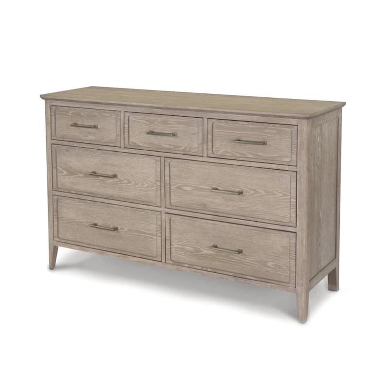 Cape May 7 Drawer Dresser Glazed Driftwood Finish
