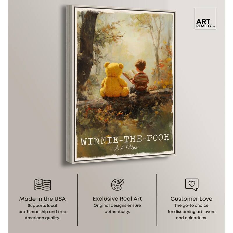 Classic Winnie the Pooh Canvas by Art Remedy