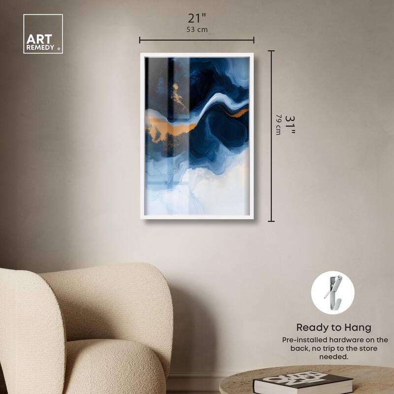 Blue Deep I Shadowbox by Art Remedy