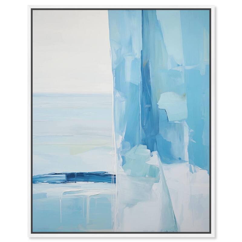 Seraphic Blues I Canvas by Art Remedy - 30" x 36" - White