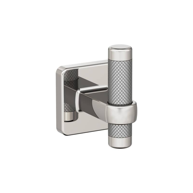 Amerock Esquire Single Robe Hook - Polished Nickel/Stainless Steel