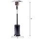 preview thumbnail 6 of 14, Outdoor Patio Propane Heater with Portable Wheels 47,000 BTU 88 inch Standing Gas Outside Heater