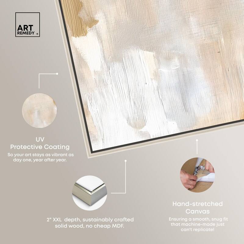 Beige and Cream I Canvas by Art Remedy