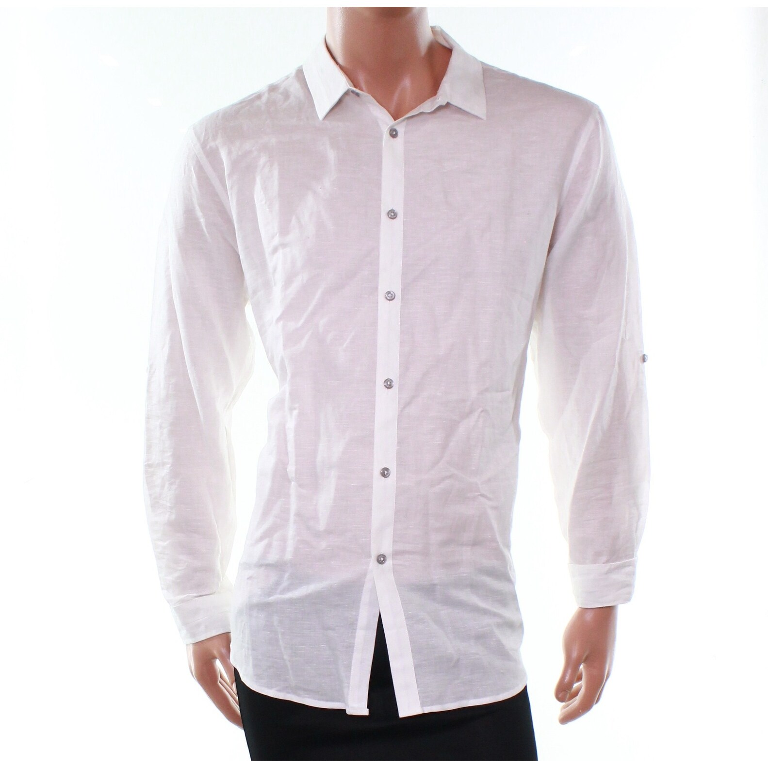 Shop Inc New White Mens Size 2xl Oahu Resort Sheer Button Down