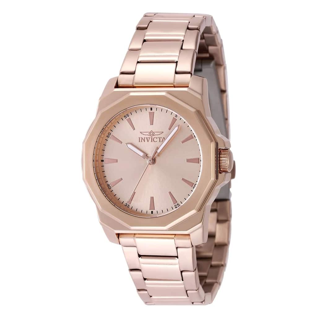 Invicta Women's 49089 Speedway Quartz 3 Hand Rose Gold Dial Watch
