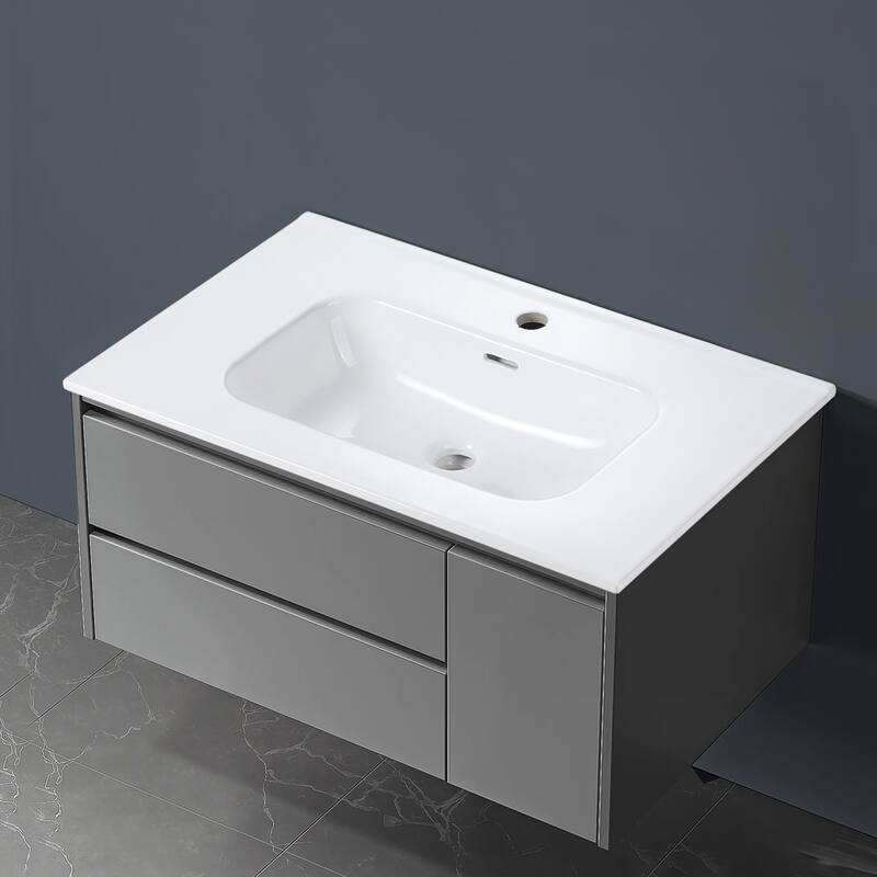 Topcraft Ceramic Bathroom Vanity Sinks - 30"