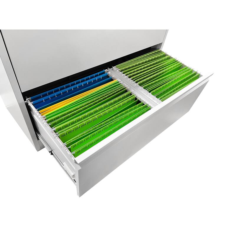 3 Drawer Lateral File Cabinet, 35.4 Inch Wide Filing Cabinet, Locking Heavy Duty File Cabinet, Vertical Storage