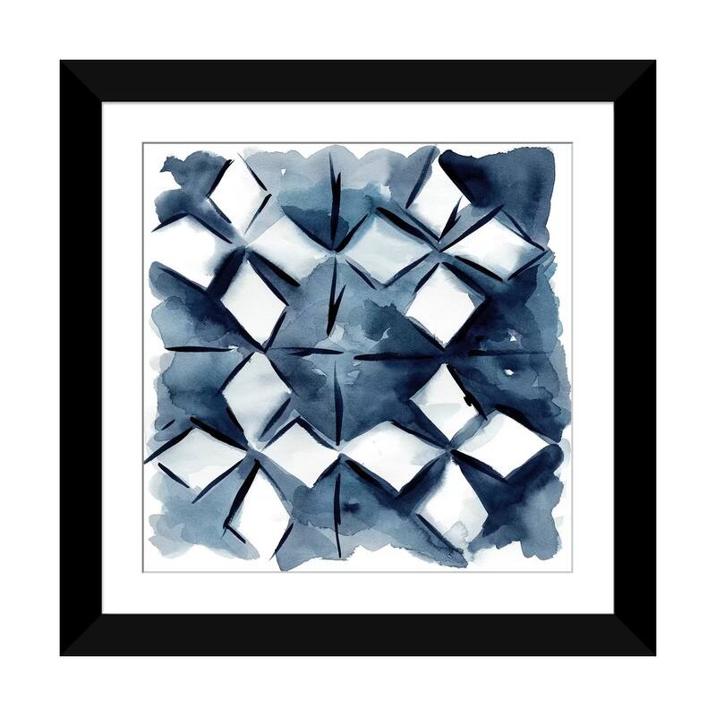 iCanvas "Indigo Study IV" by Chariklia Zarris - Black - 24x24x1