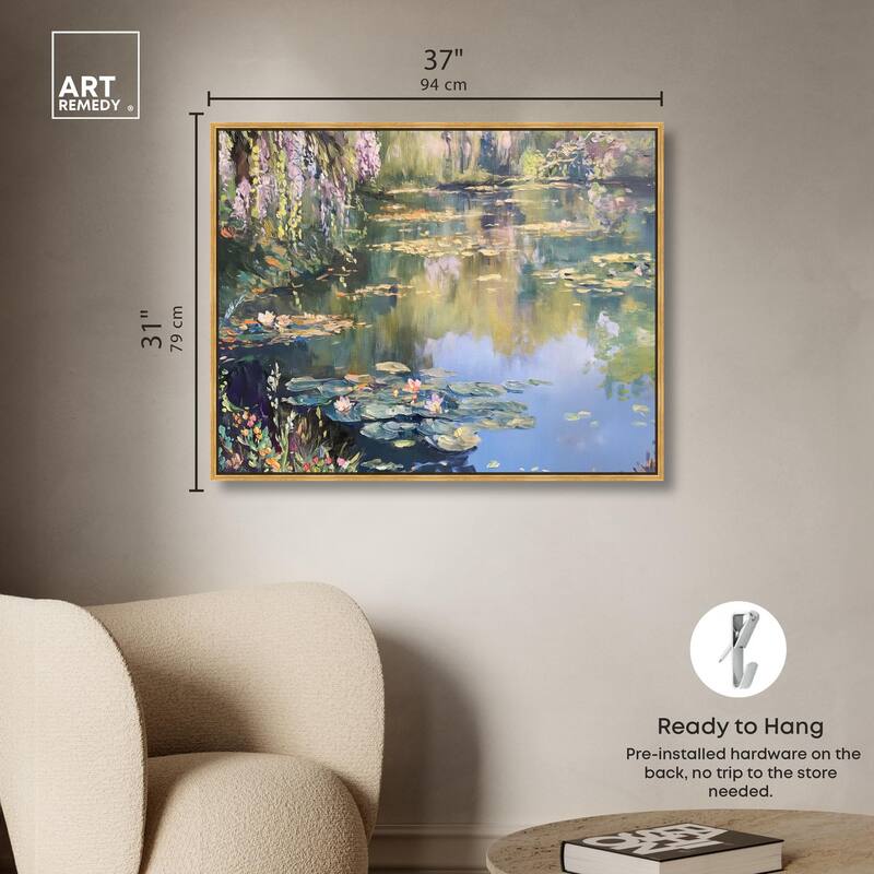 Lily Lagoon I Canvas by Art Remedy