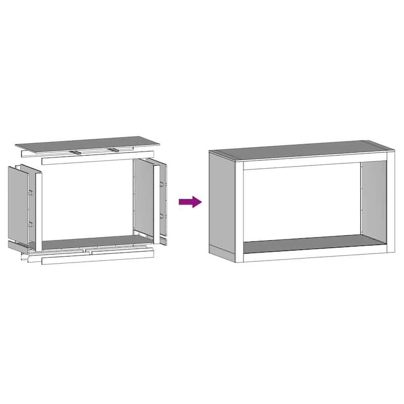 vidaXL Firewood Rack Steel