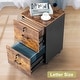 preview thumbnail 9 of 44, 2-Drawer Rolling Wood File Cabinet with Lock Brown
