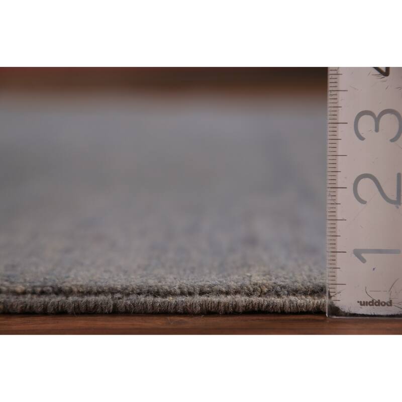 Grey Modern Gabbeh Oriental Area Rug Handmade Wool Carpet - 6'7" x 9'8"