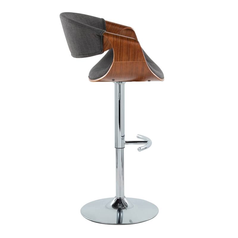 Carson Carrington Sauda Adjustable Bar Stool with Rounded T Footrest (Set of 2)