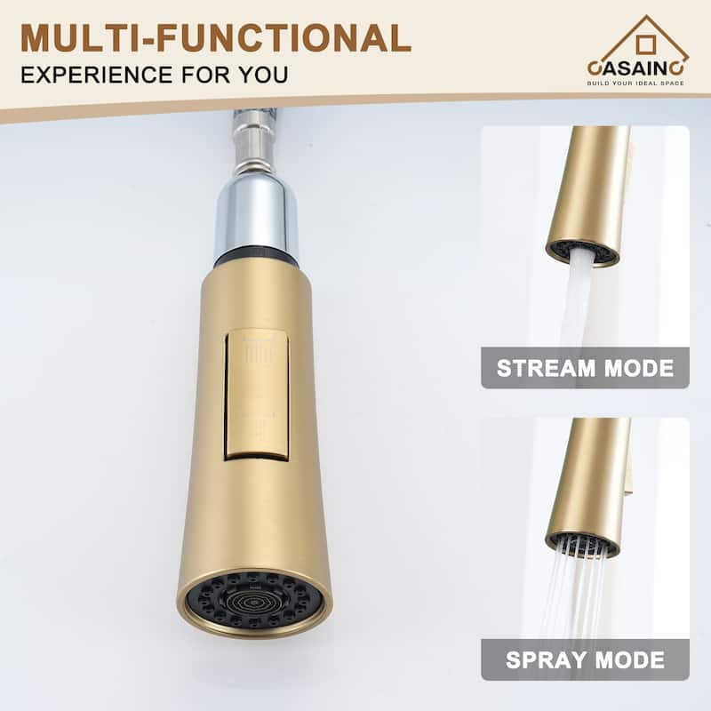 Single Handle Pull Down Sprayer Kitchen Faucet