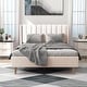 preview thumbnail 137 of 145, Alazyhome Upholstered Platform Bed Frame