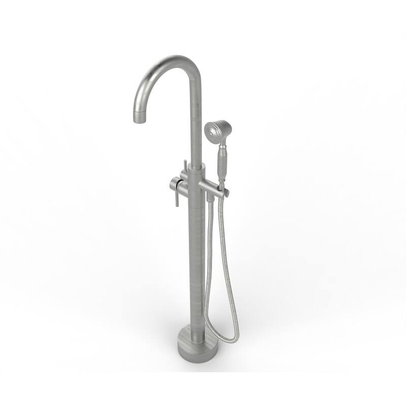 Neptune Single Handle Floor Mounted Gooseneck Freestanding Tub Filler