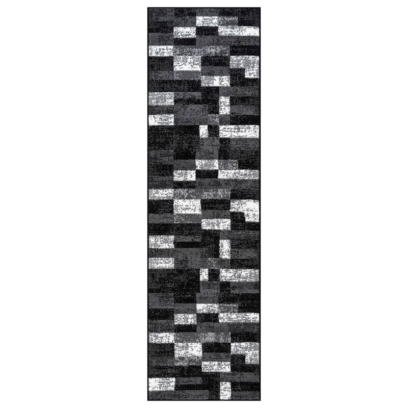 World Rug Gallery Modern Abstract Grid Area Rug